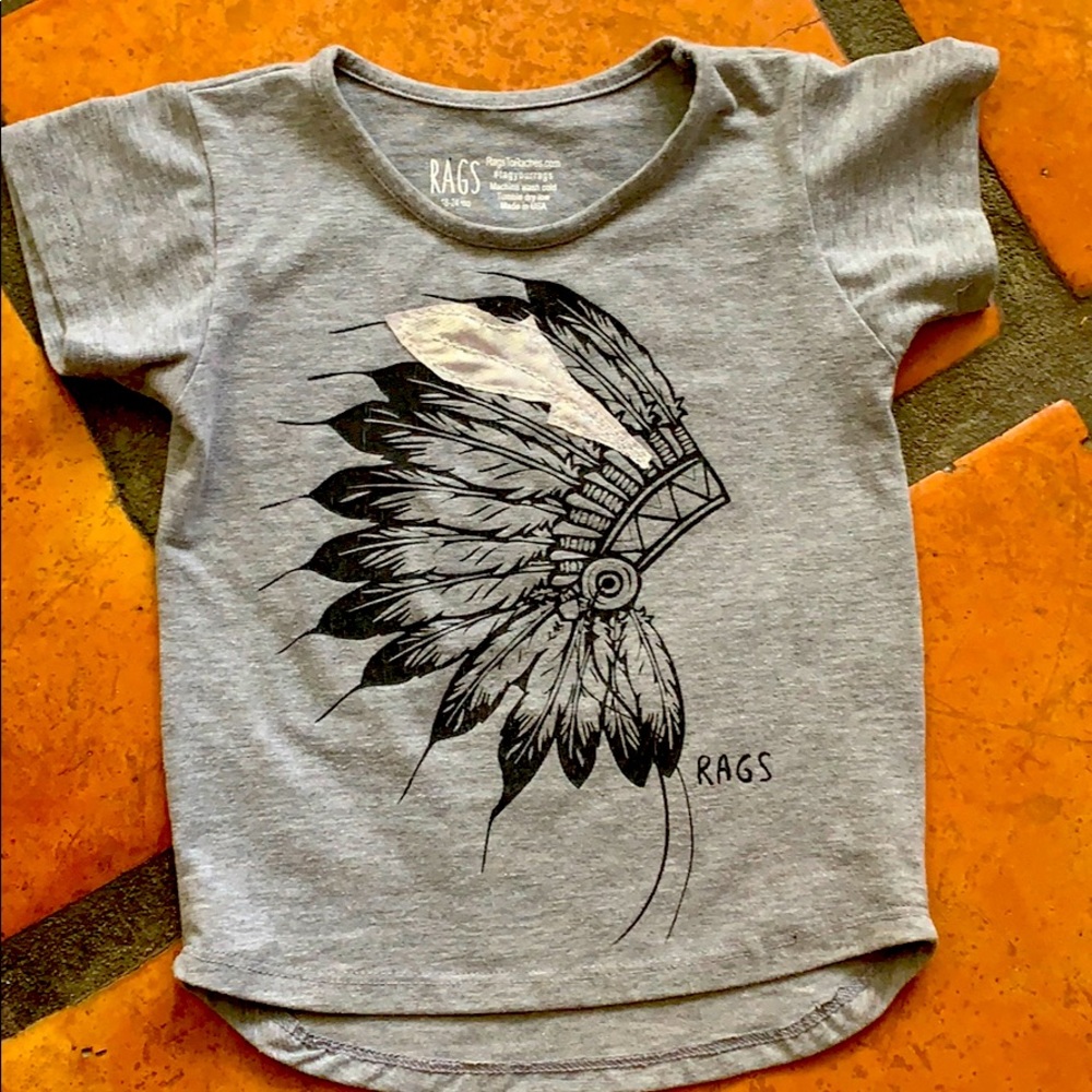 Rags to Raches Indian tee size 18-24months
